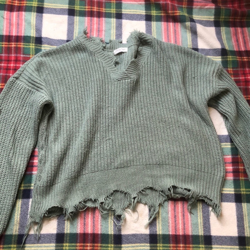 Green sweater